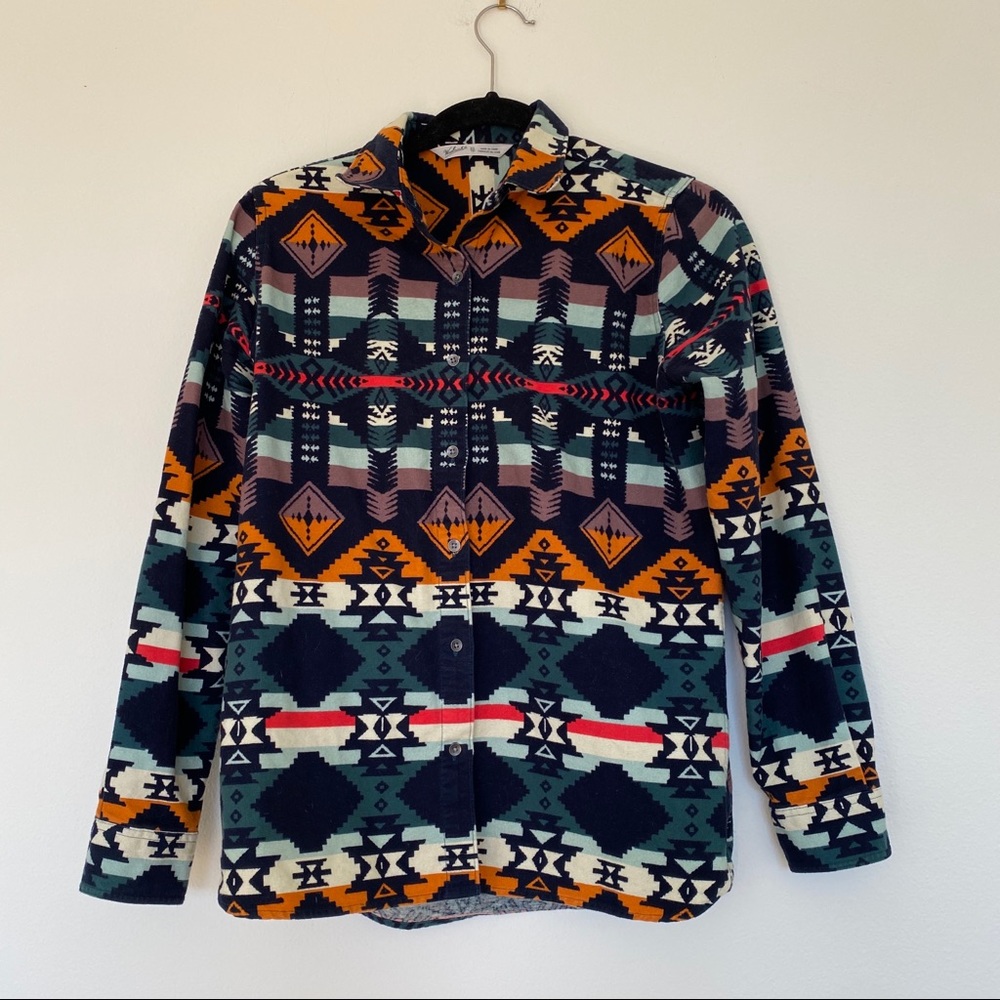 WOOLRICH plaid fleece shirt